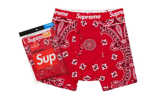 Red paisley underwear